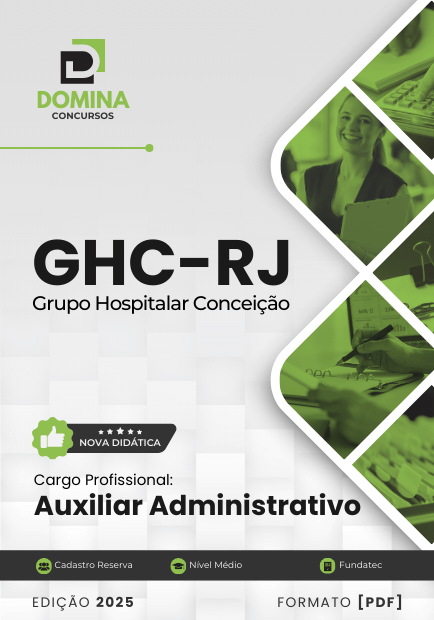 Apostila Auxiliar Administrativo GHC RJ 2025