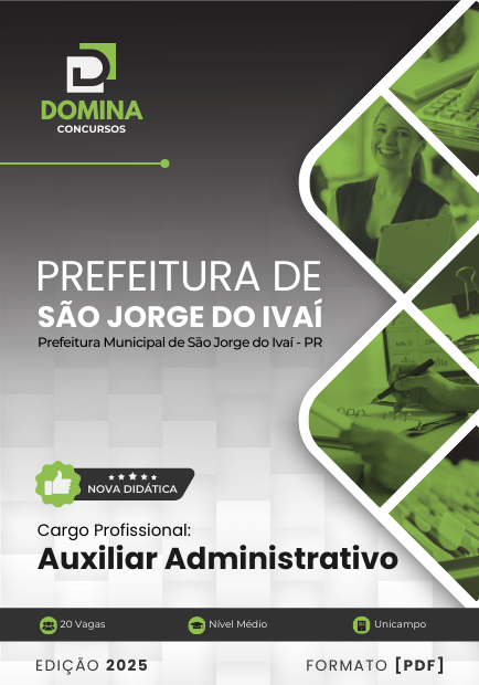 Apostila Auxiliar Administrativo São Jorge do Ivaí PR 2025