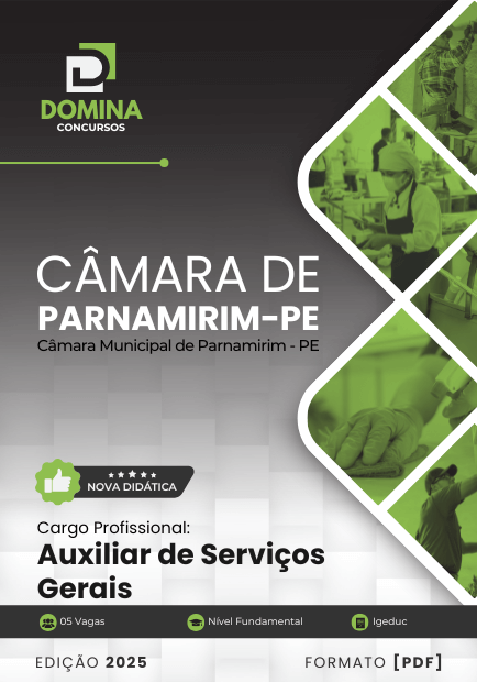 Apostila Auxiliar de Serviços Gerais Câmara Parnamirim PE 2025