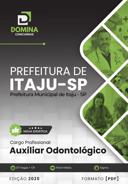 Apostila Auxiliar Odontológico Itaju SP 2025