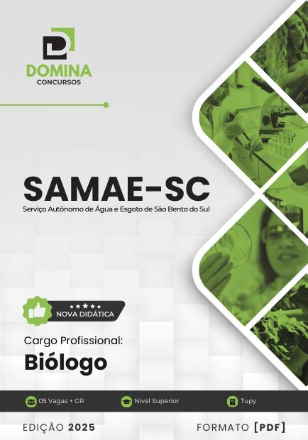 Apostila Biólogo SAMAE São Bento do Sul SC 2025