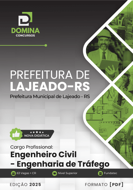 Apostila Engenheiro Civil Engenharia de Tráfego Lajeado RS 2025