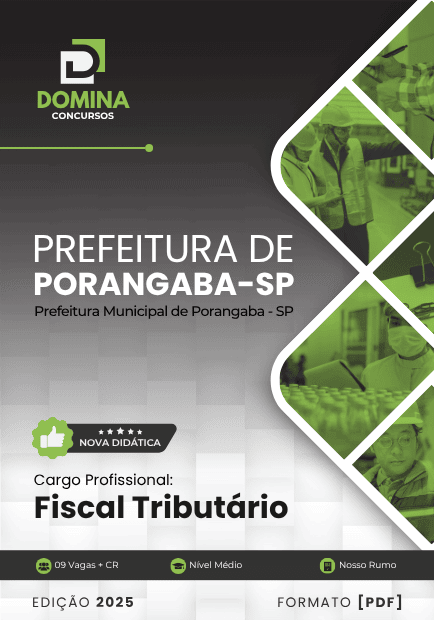Apostila Fiscal Tributário Porangaba SP 2025