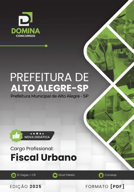 Apostila Fiscal Urbano Alto Alegre SP 2025