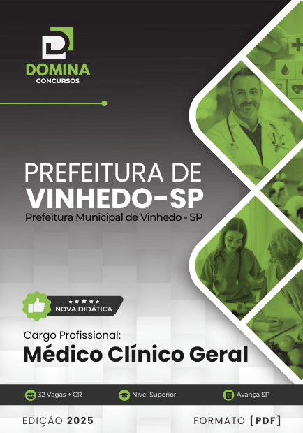 Apostila Médico Clínico Geral Vinhedo SP 2025