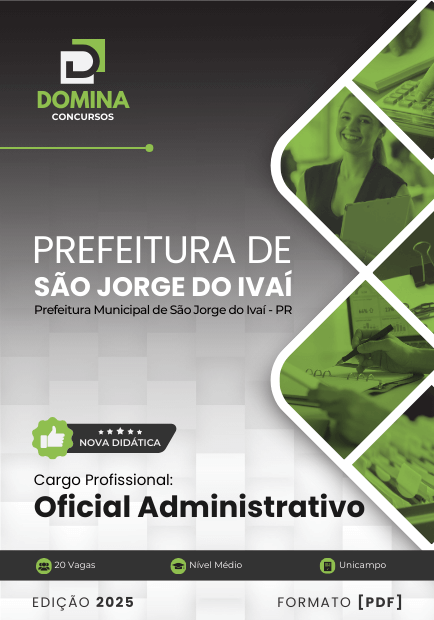 Apostila Oficial Administrativo São Jorge do Ivaí PR 2025