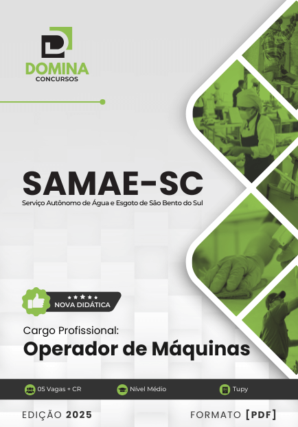 Apostila Operador de Máquinas SAMAE São Bento do Sul SC 2025