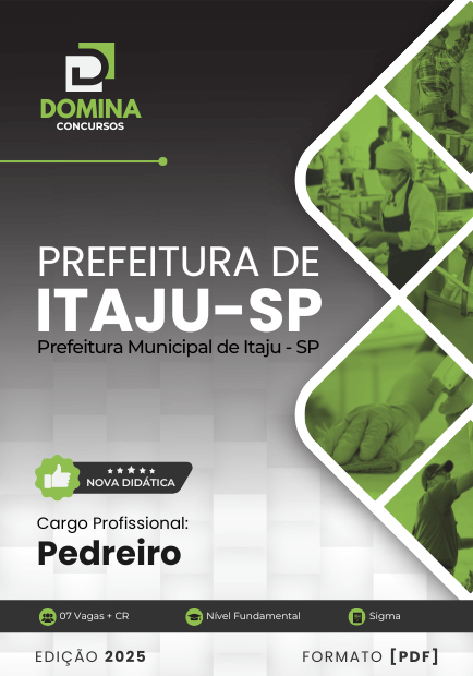 Apostila Pedreiro Itaju SP 2025