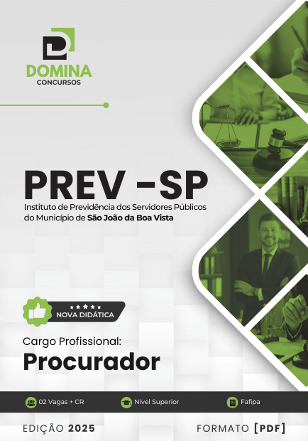Apostila Procurador PREV São João Boa Vista SP 2025