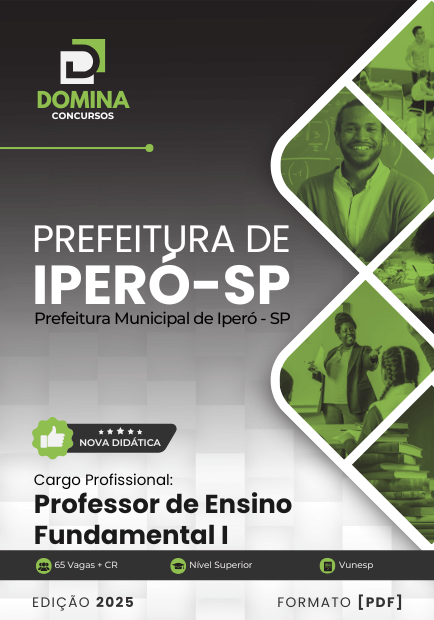 Apostila Professor de Ensino Fundamental Iperó SP 2025