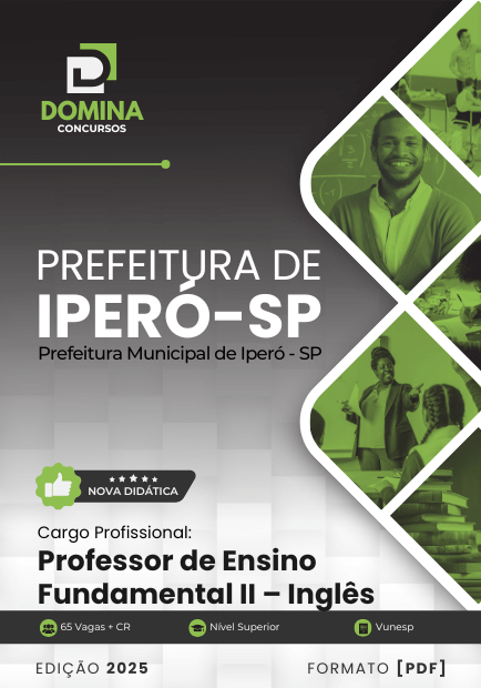 Apostila Professor de Inglês Iperó SP 2025