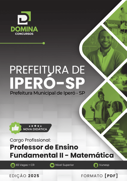 Apostila Professor de Matemática Iperó SP 2025