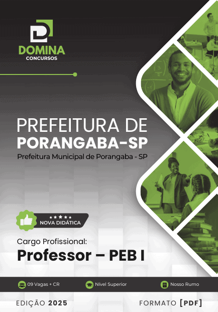 Apostila Professor PEB I Porangaba SP 2025