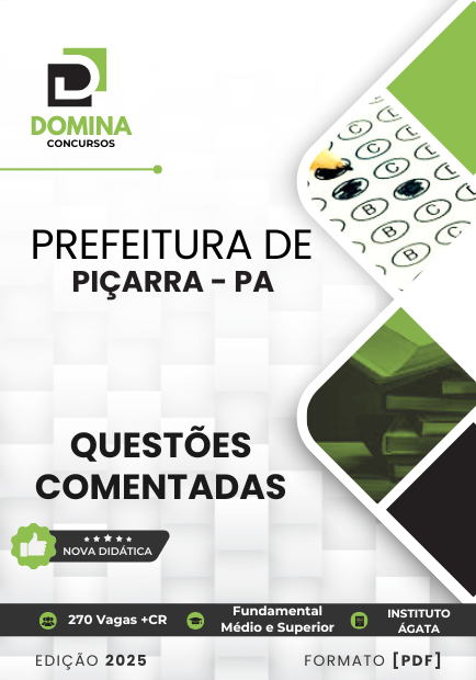 Questões Comentadas Piçarra PA 2025