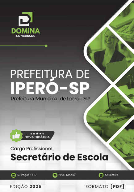 Apostila Secretário de Escola Iperó SP 2025