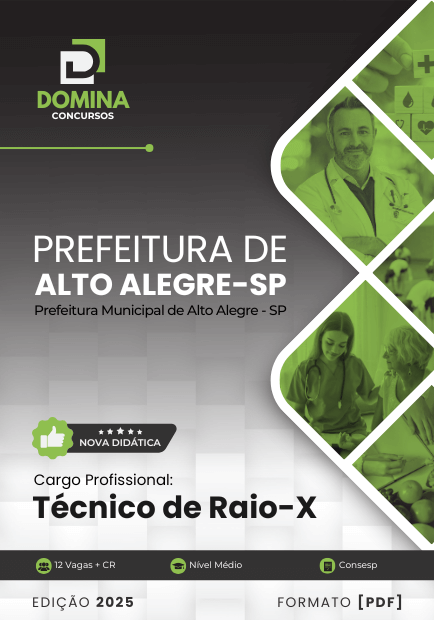 Apostila Técnico de Raio X Alto Alegre SP 2025