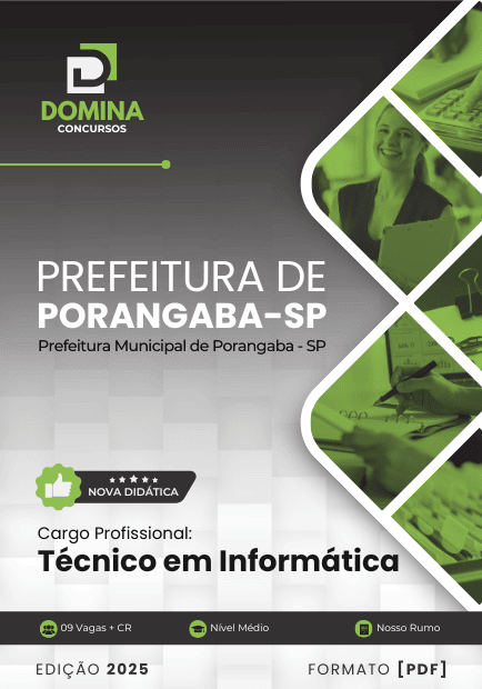 Apostila Técnico em Informática Porangaba SP 2025
