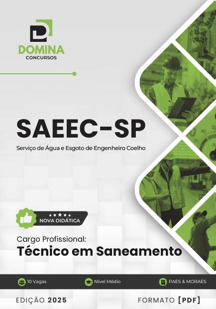 Apostila Técnico em Saneamento SAEEC Engenheiro Coelho SP 2025