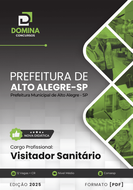Apostila Visitador Sanitário Alto Alegre SP 2025