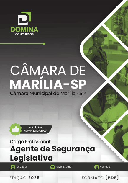 Apostila Agente de Segurança Legislativa Câmara Marília SP 2025