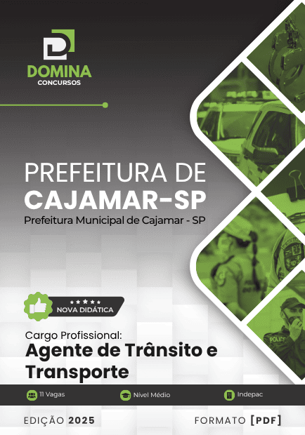 Apostila Agente de Trânsito e Transporte Cajamar SP 2025