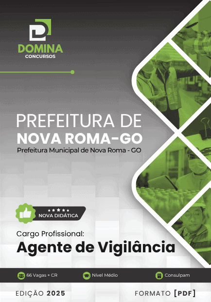 Apostila Agente de Vigilância Nova Roma GO 2025
