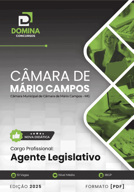 Apostila Agente Administrativo Câmara Mário Campos MG 2025