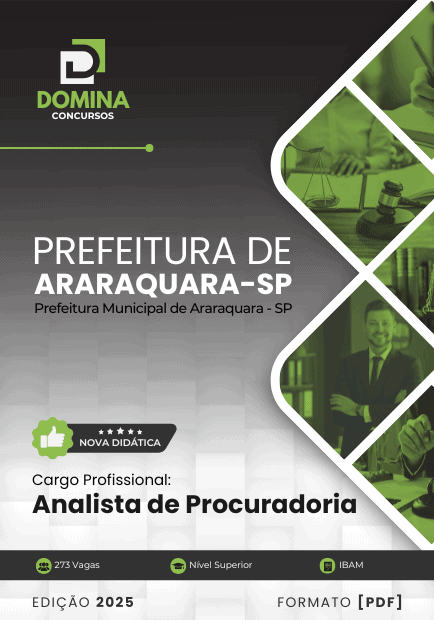 Apostila Analista de Procuradoria Araraquara SP 2025