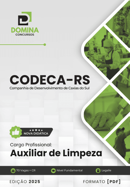 Apostila Auxiliar de Limpeza CODECA RS 2025