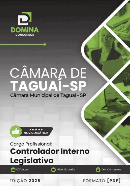 Apostila Controlador Interno Legislativo Taguaí SP 2025