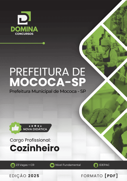 Apostila Cozinheiro Mococa SP 2025