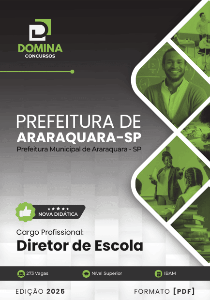 Apostila Diretor de Escola Araraquara SP 2025