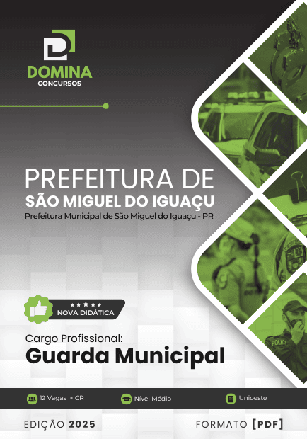 Apostila Guarda Municipal São Miguel do Iguaçu PR 2025