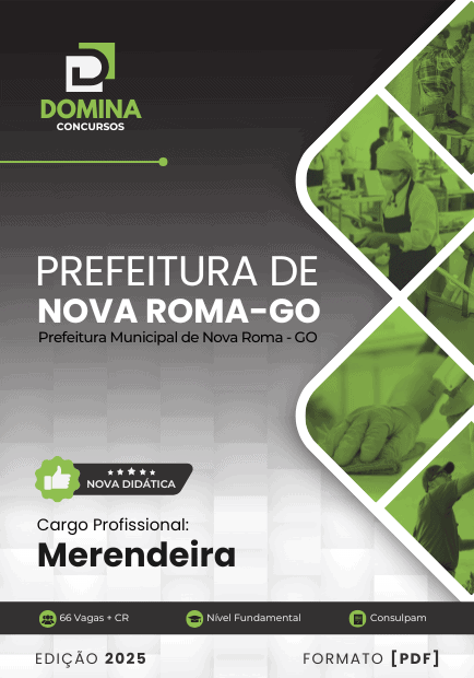 Apostila Merendeira Nova Roma GO 2025