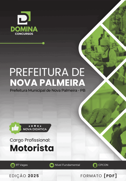 Apostila Motorista Nova Palmeira PB 2025