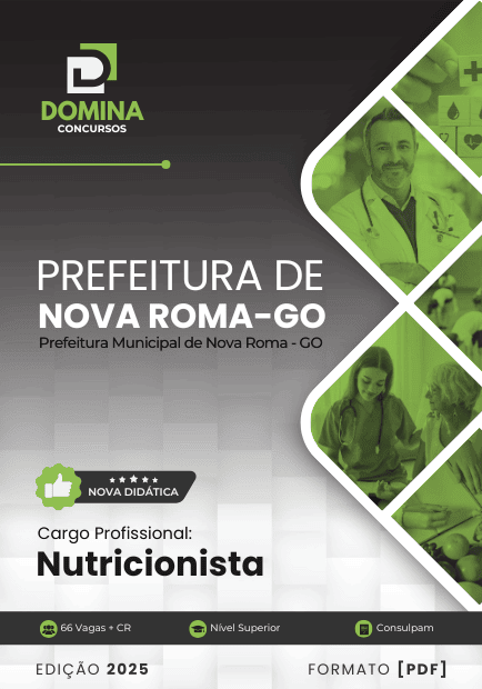 Apostila Nutricionista Nova Roma GO 2025