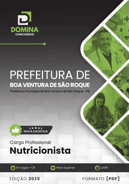 Apostila Nutricionista Boa Ventura de São Roque PR 2025