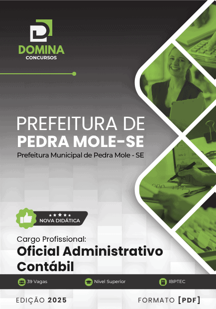 Apostila Oficial Administrativo Contábil Pedra Mole SE 2025