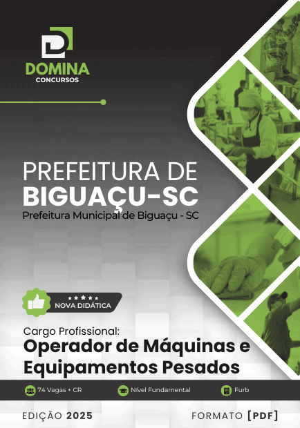 Apostila Operador de Máquina Biguaçu SC 2025