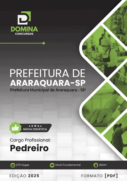 Apostila Pedreiro Araraquara SP 2025