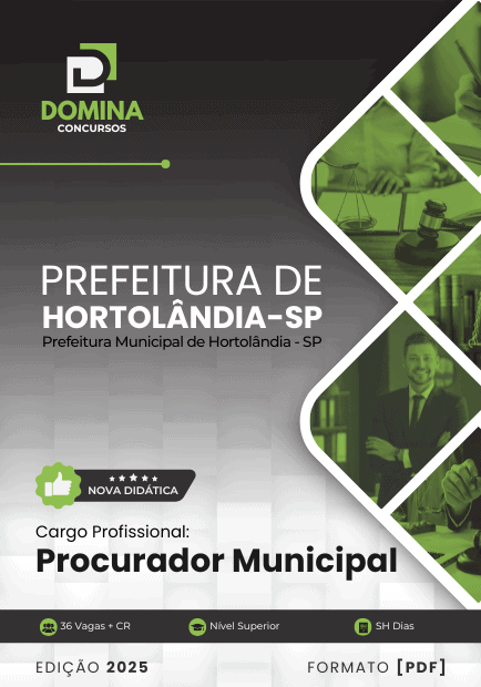 Apostila Procurador Municipal Hortolândia SP 2025