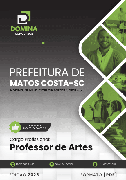 Apostila Professor de Artes Matos Costa SC 2025