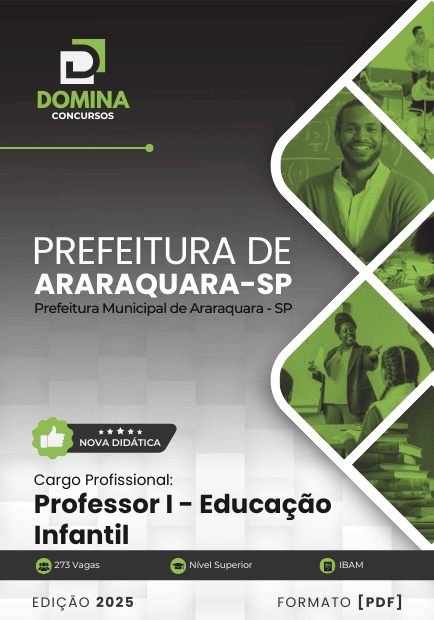 Apostila Professor I Educação Infantil Araraquara SP 2025