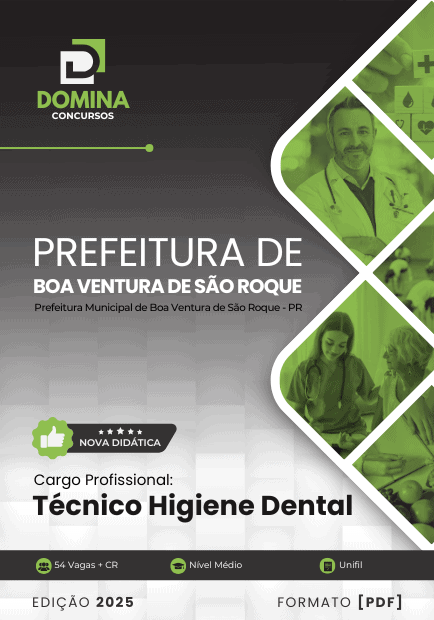 Apostila Técnico Higiene Dental Boa Ventura de São Roque PR 2025