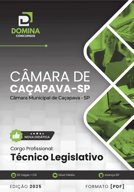 Apostila Técnico Legislativo Caçapava SP 2025