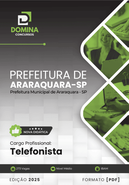 Apostila Telefonista Araraquara SP 2025