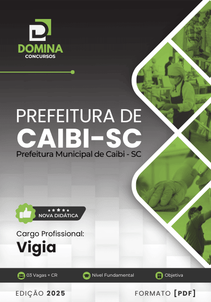 Apostila Auxiliar de Serviços Gerais Caibi SC 2025