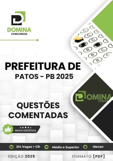 160 Questões Comentadas Patos PB 2025