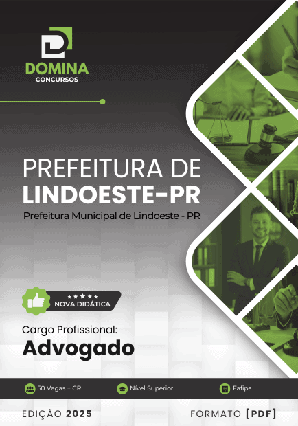 Apostila Prefeitura Lindoeste PR 2025 Advogado