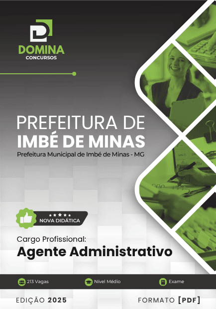 Apostila Agente Administrativo Imbé de Minas MG 2025